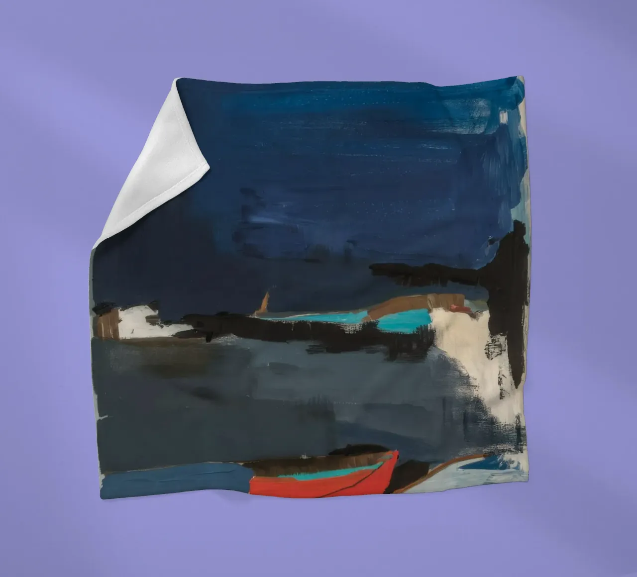 Orizzonte Azzurro Calma coperta in pile da Sublime Layers