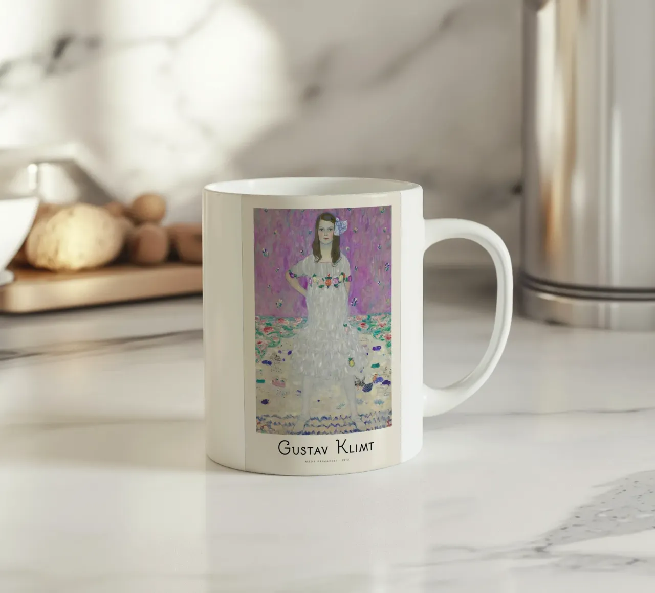 Gustav Klimt - Madam Primavesi - 1912 tazza in ceramica da Vintage by JUNIQE