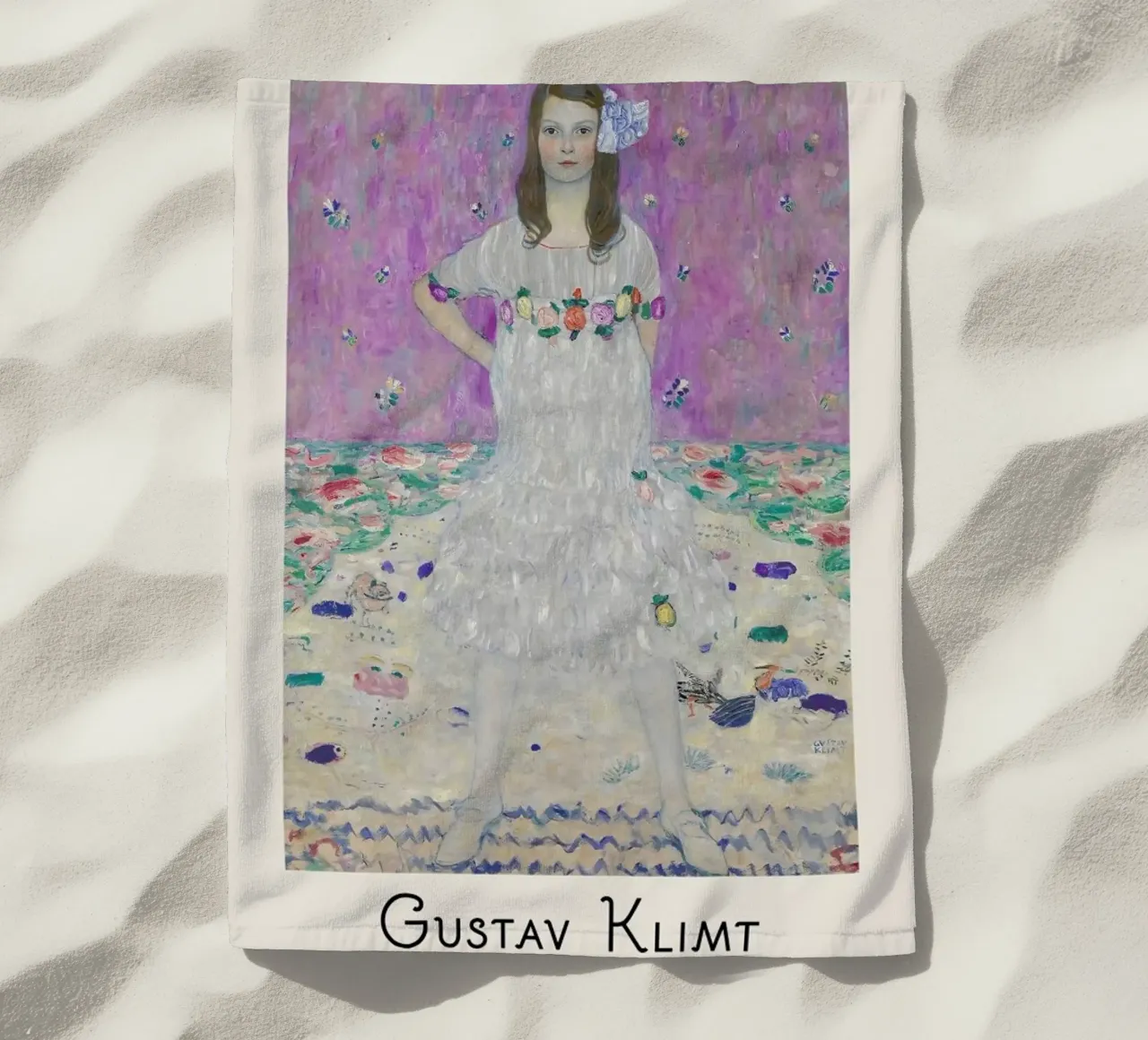 Gustav Klimt - Madam Primavesi - 1912 beach towel by Vintage by JUNIQE