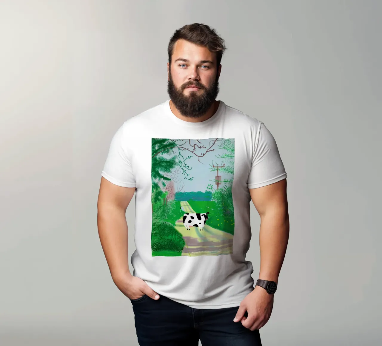 mucca yosemite t-shirt da khanrosie