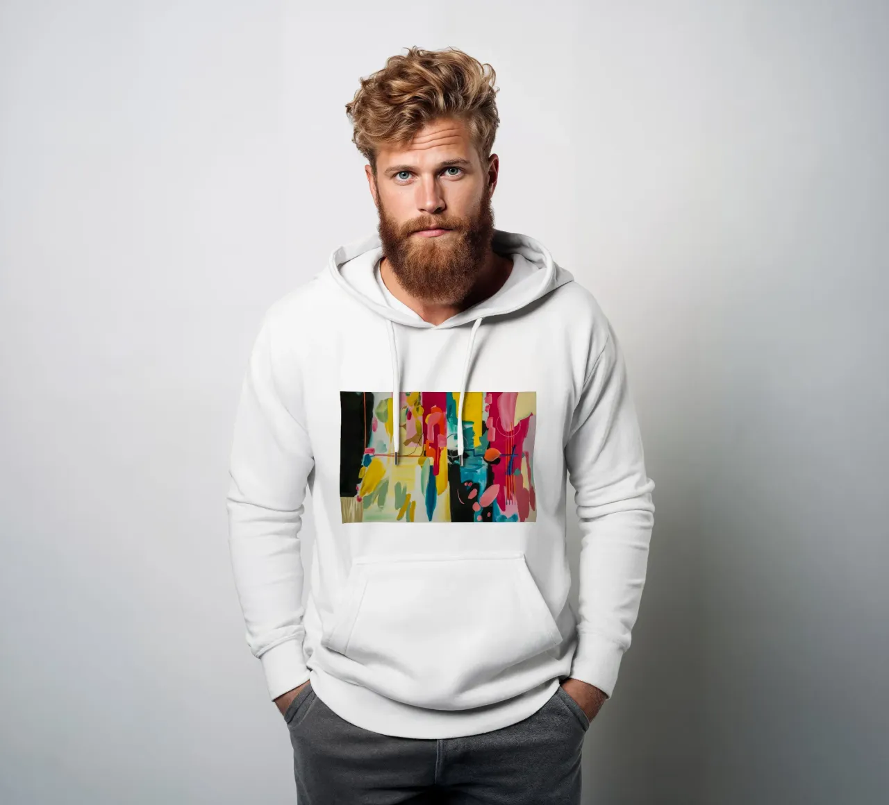 Cromatico Twin Burst felpa con cappuccio da Sublime Layers