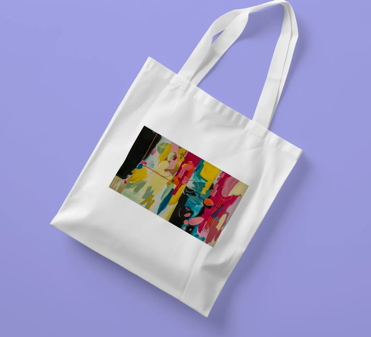 Cromatico Twin Burst borsa in juta da Sublime Layers