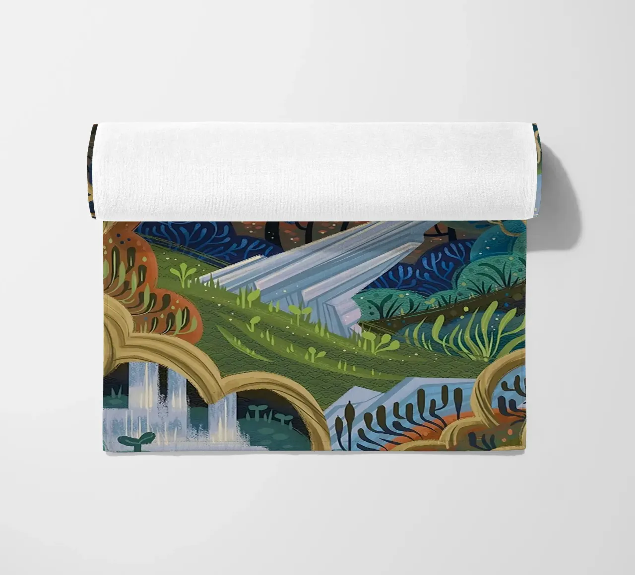 Discover Fangorn beach towel by Junkie Movie