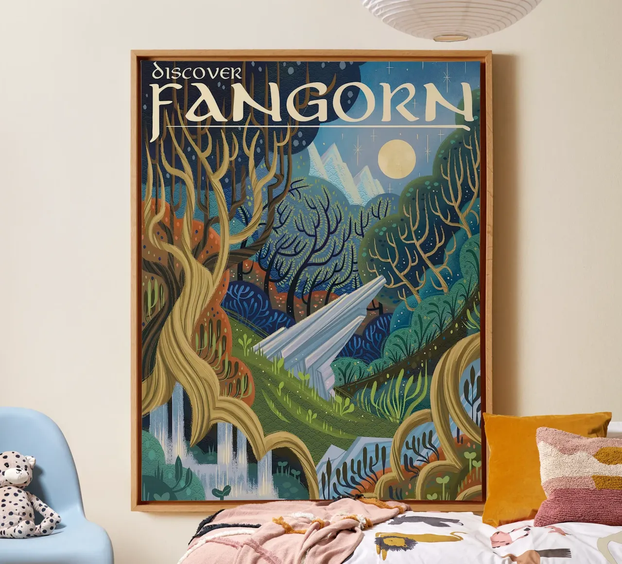 Discover Fangorn canvas with Floater frame by Junkie Movie