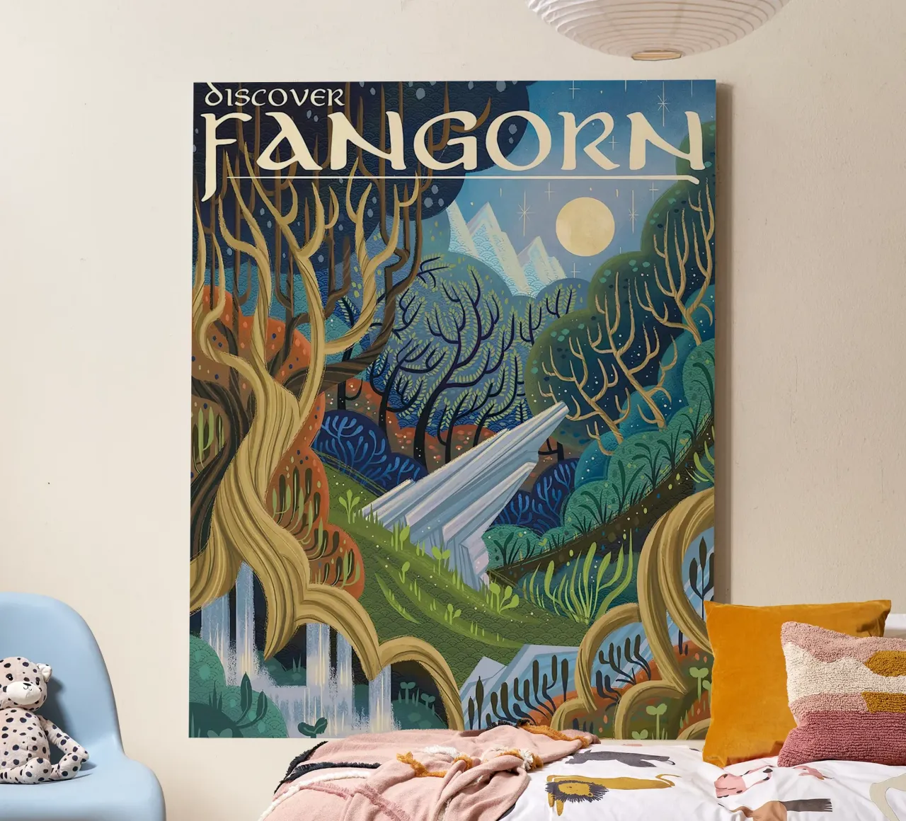 Discover Fangorn canvas with Floater frame by Junkie Movie