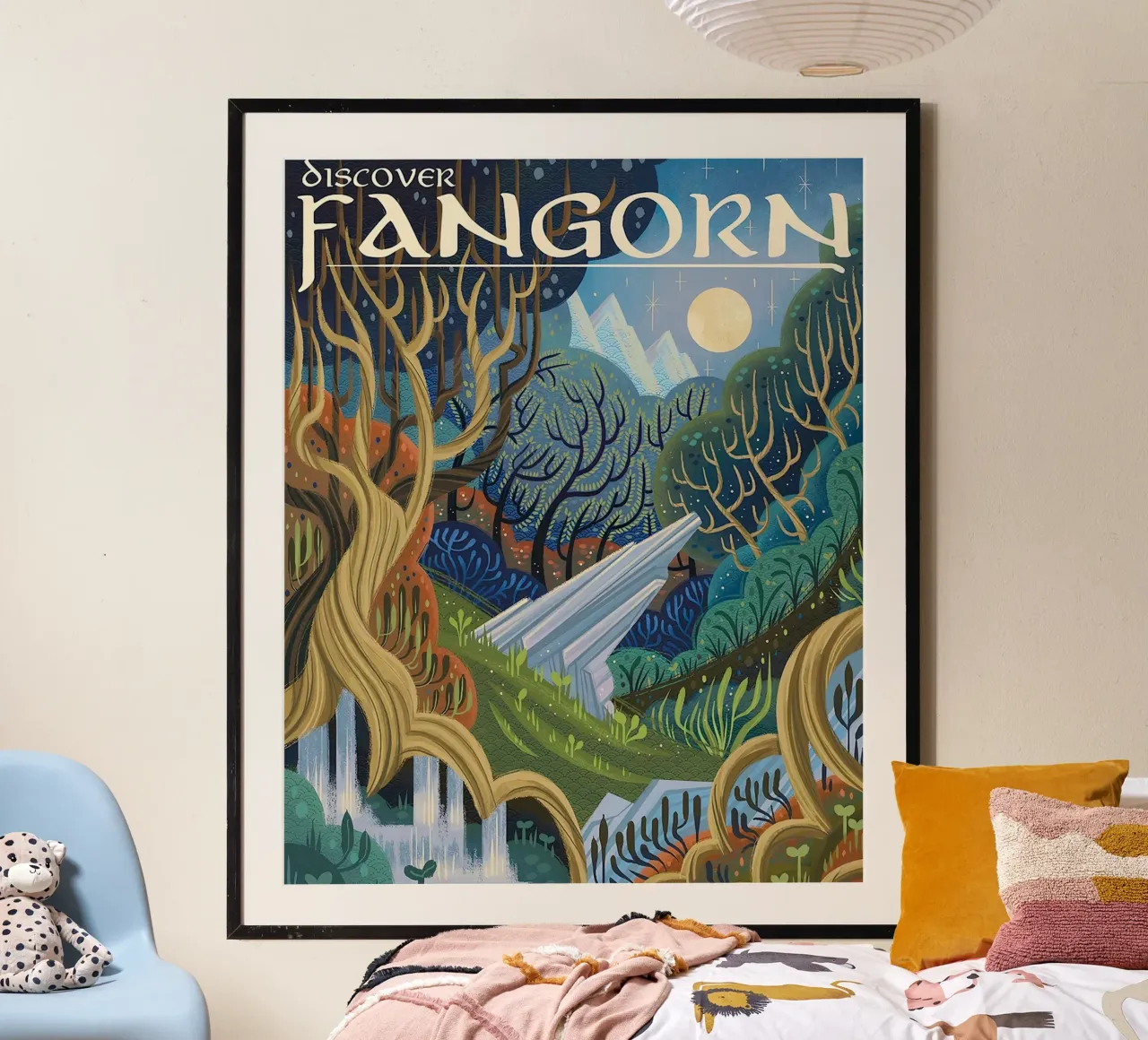 Scoprire Fangorn poster con telaio in alluminio da Junkie Movie