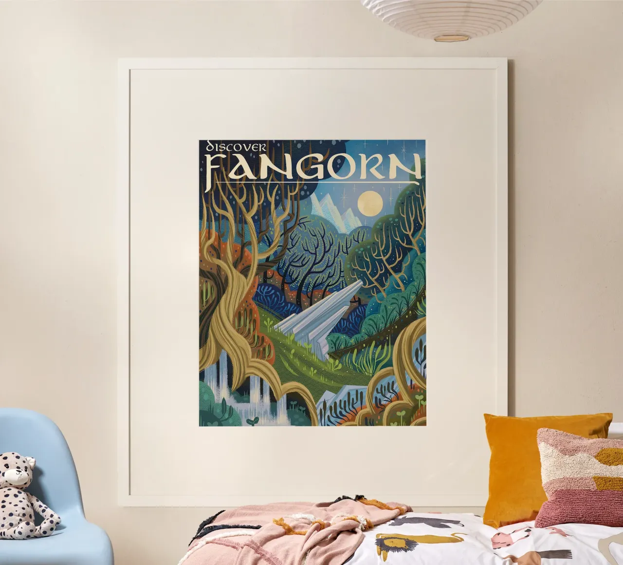 Scoprire Fangorn poster con telaio in alluminio da Junkie Movie