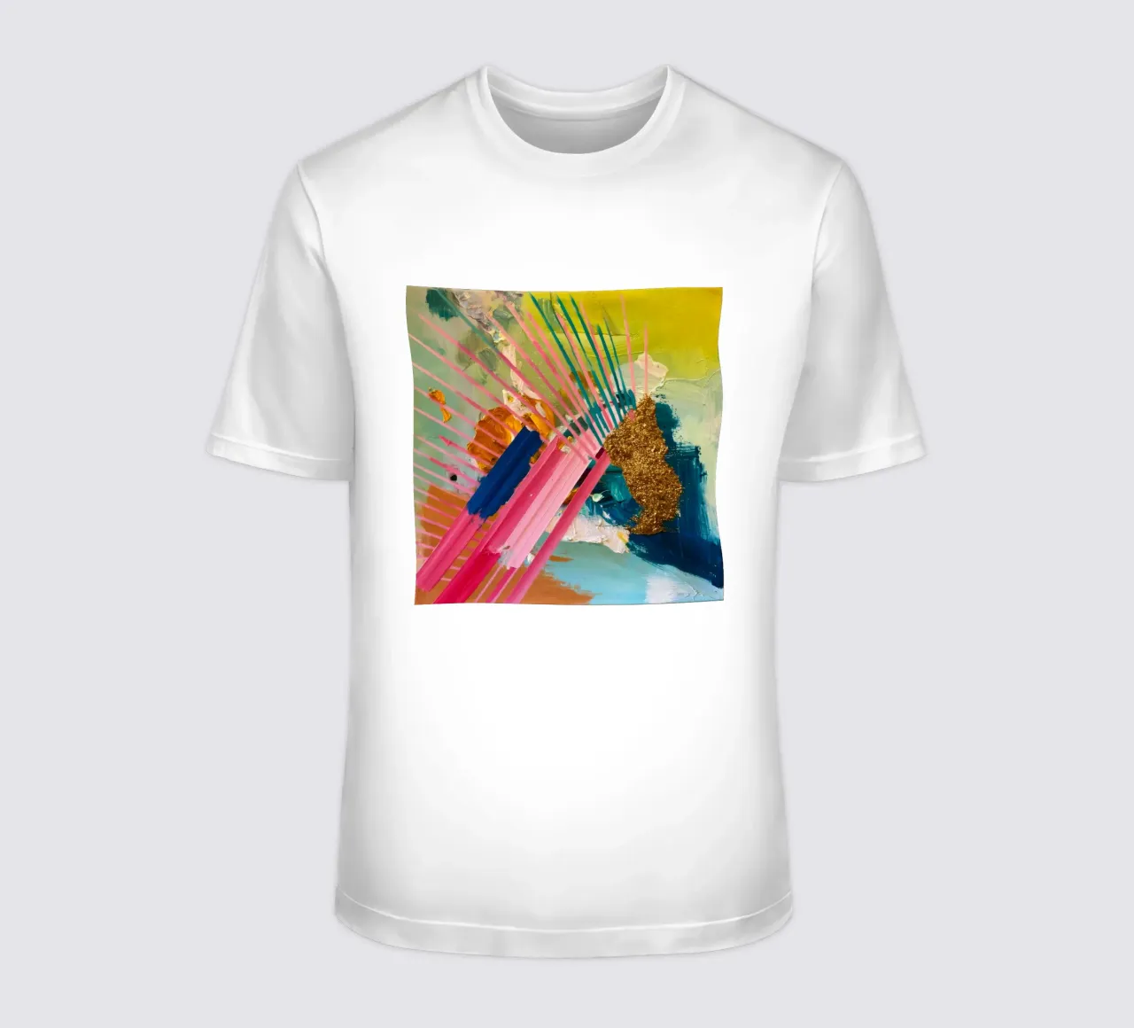 Esplosione di raggi dorati t-shirt da Sublime Layers
