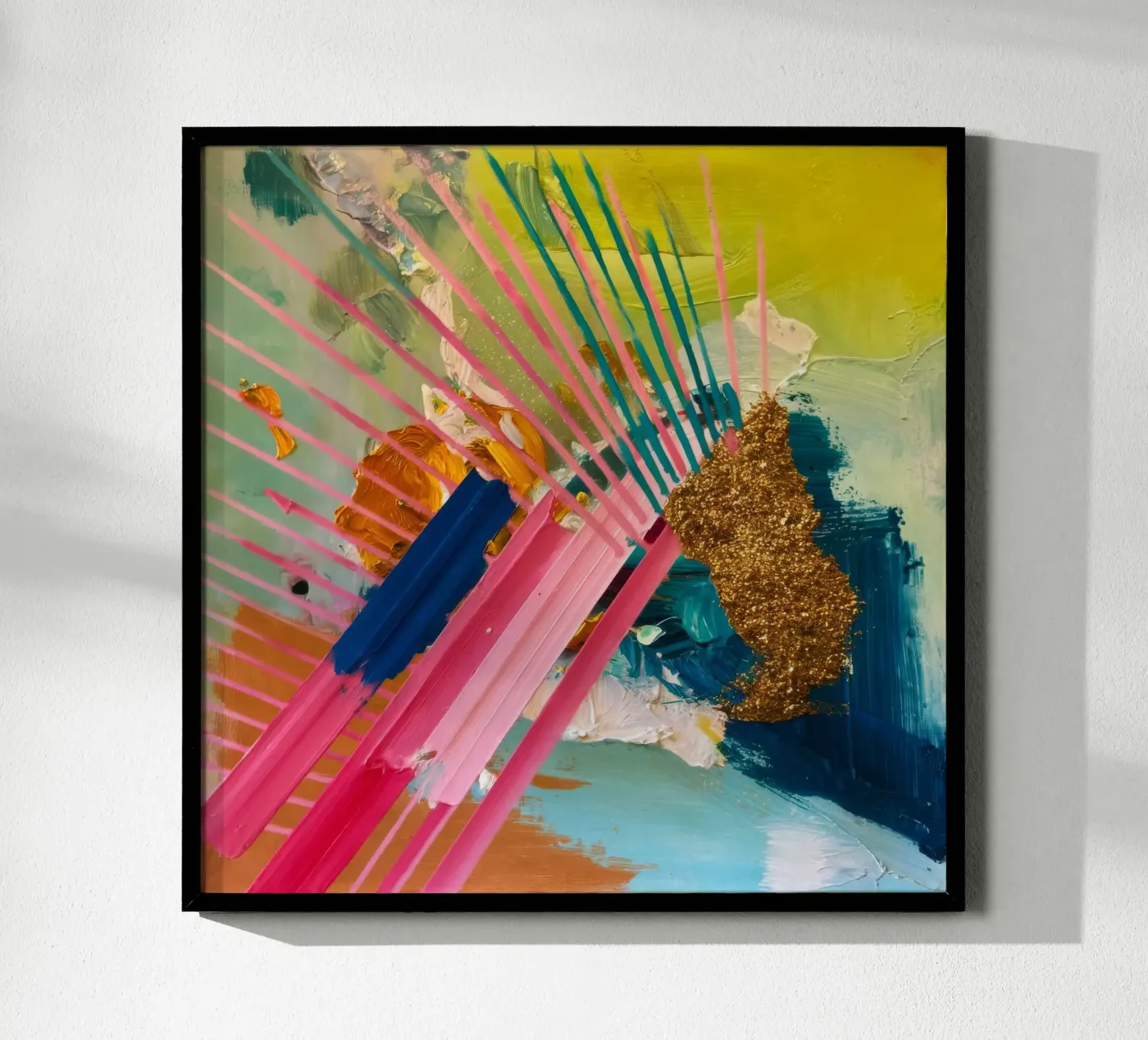 Gilded Ray Explosion poster by Sublime Layers