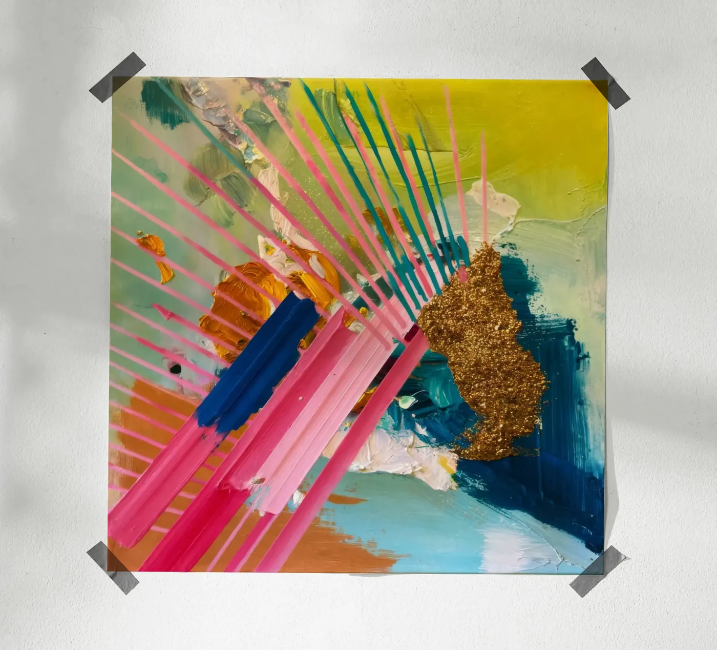 Gilded Ray Explosion poster by Sublime Layers