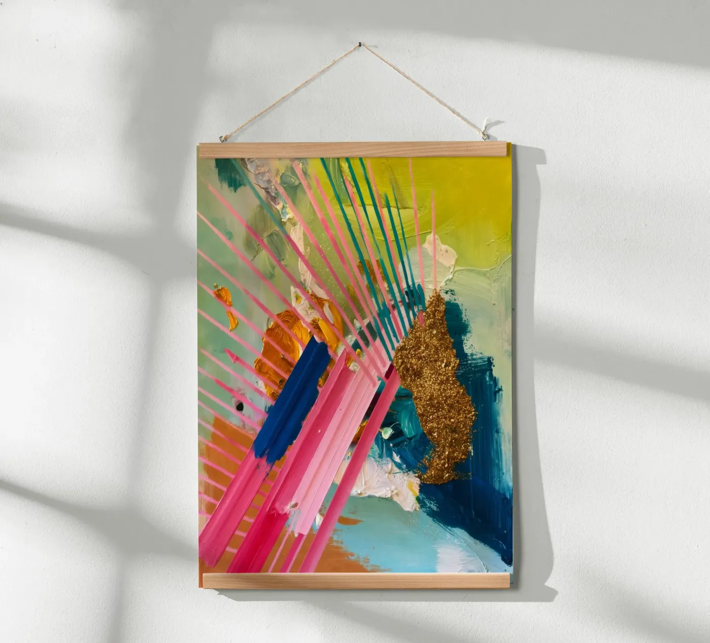 Gilded Ray Explosion poster by Sublime Layers