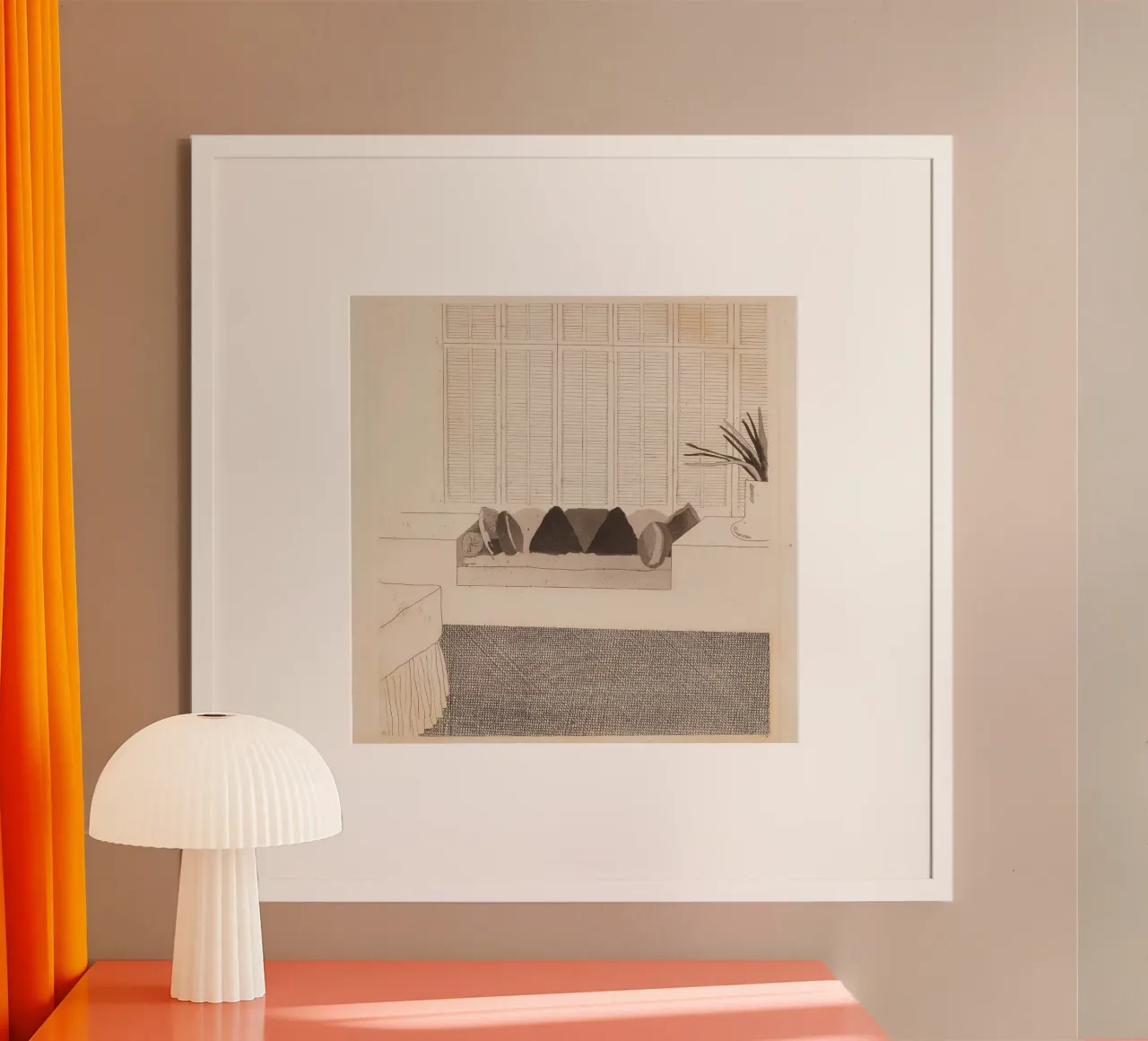 cuscini di david hockney 1968 carta hahnemühle da khanrosie