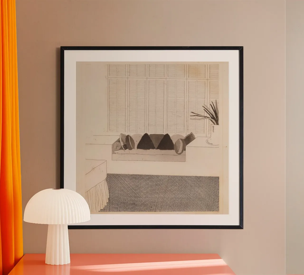 cuscini di david hockney 1968 carta hahnemühle da khanrosie