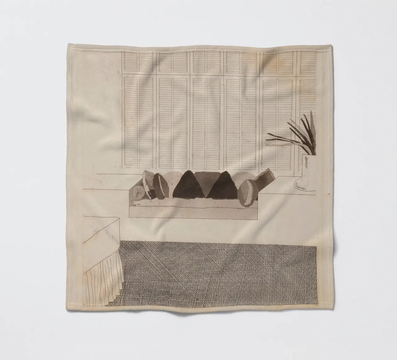 cuscini di david hockney 1968 coperta in pile da khanrosie