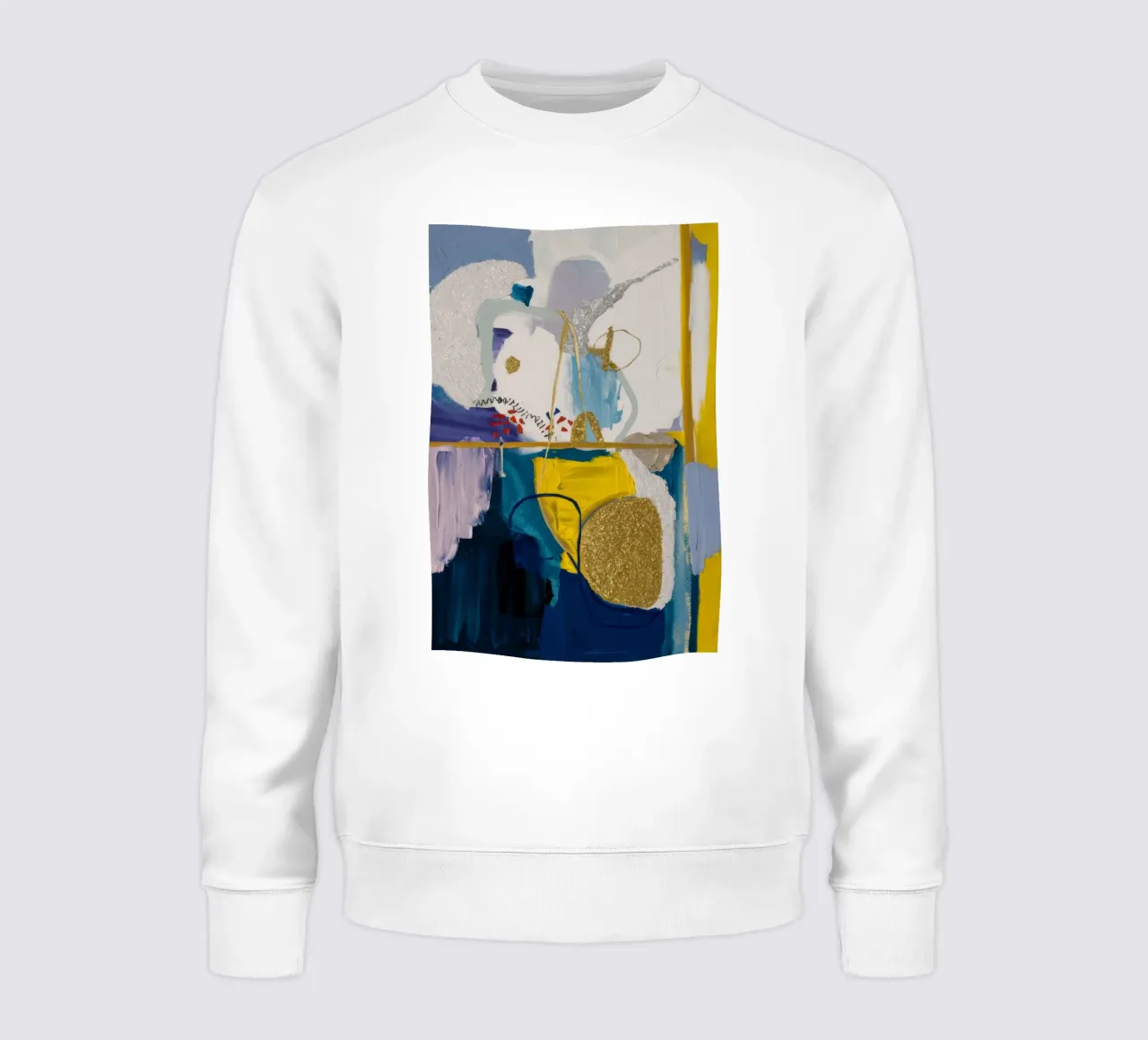 Azure Geometric Rift felpa da Sublime Layers
