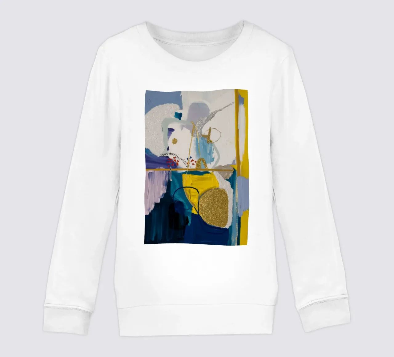 Azure Geometric Rift felpa bambino da Sublime Layers