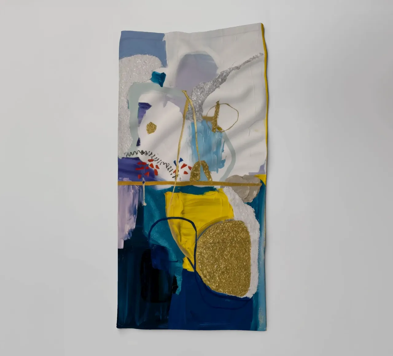 Azure Geometric Rift asciugamano da bagno da Sublime Layers