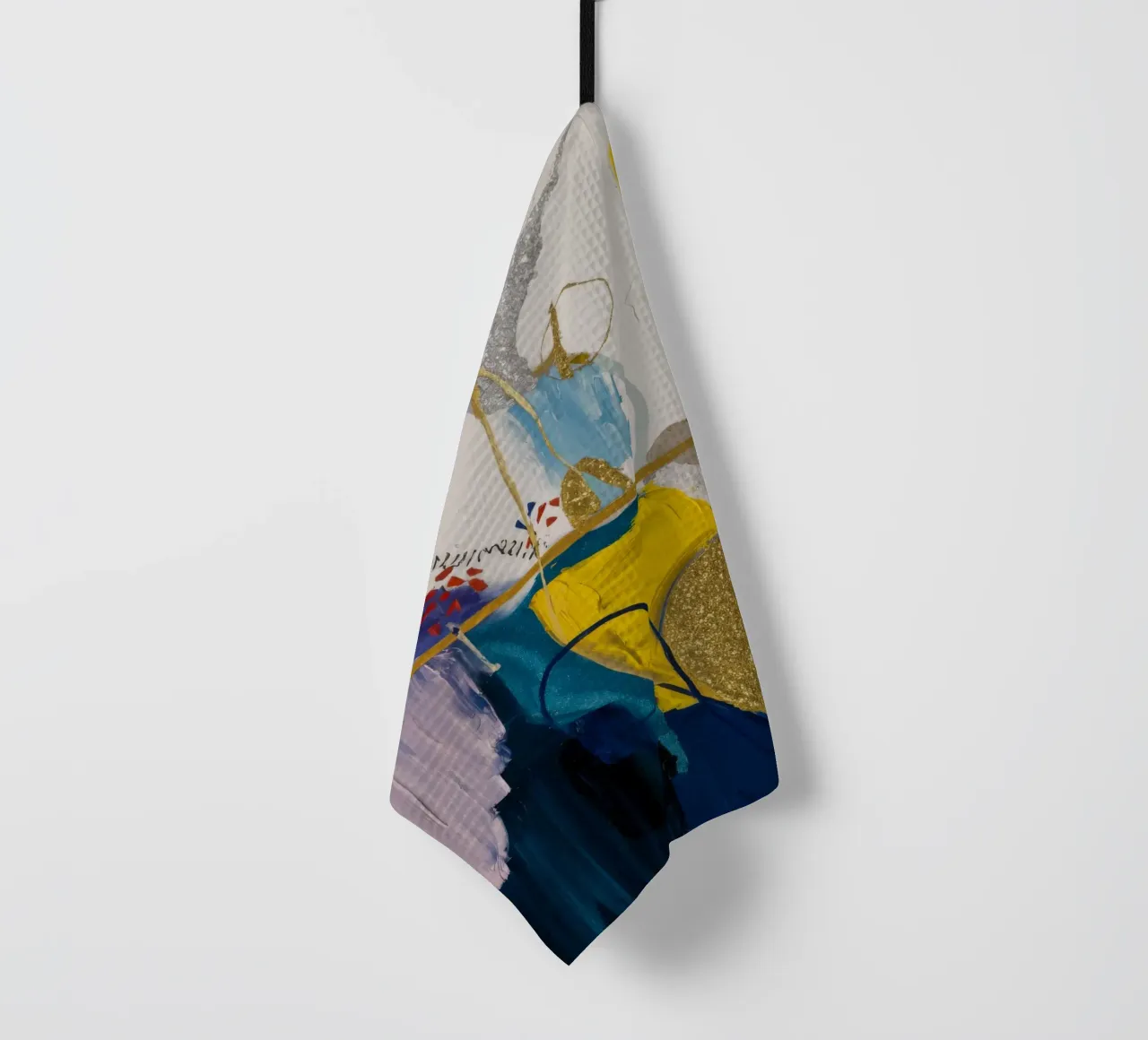 Azure Geometric Rift canovaccio da cucina da Sublime Layers