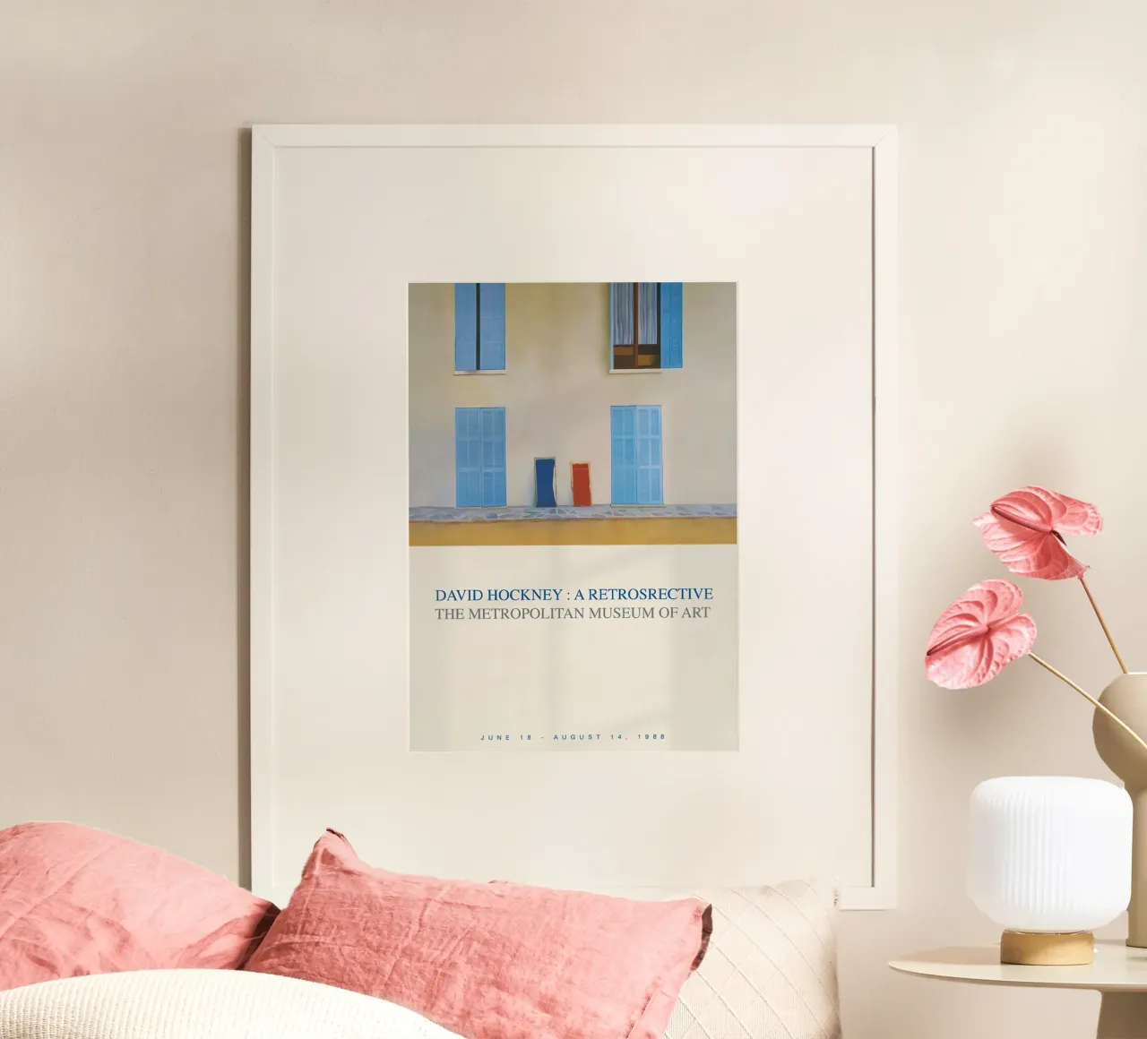 Il Metropolitan Museum of Art poster con telaio in legno da khanrosie