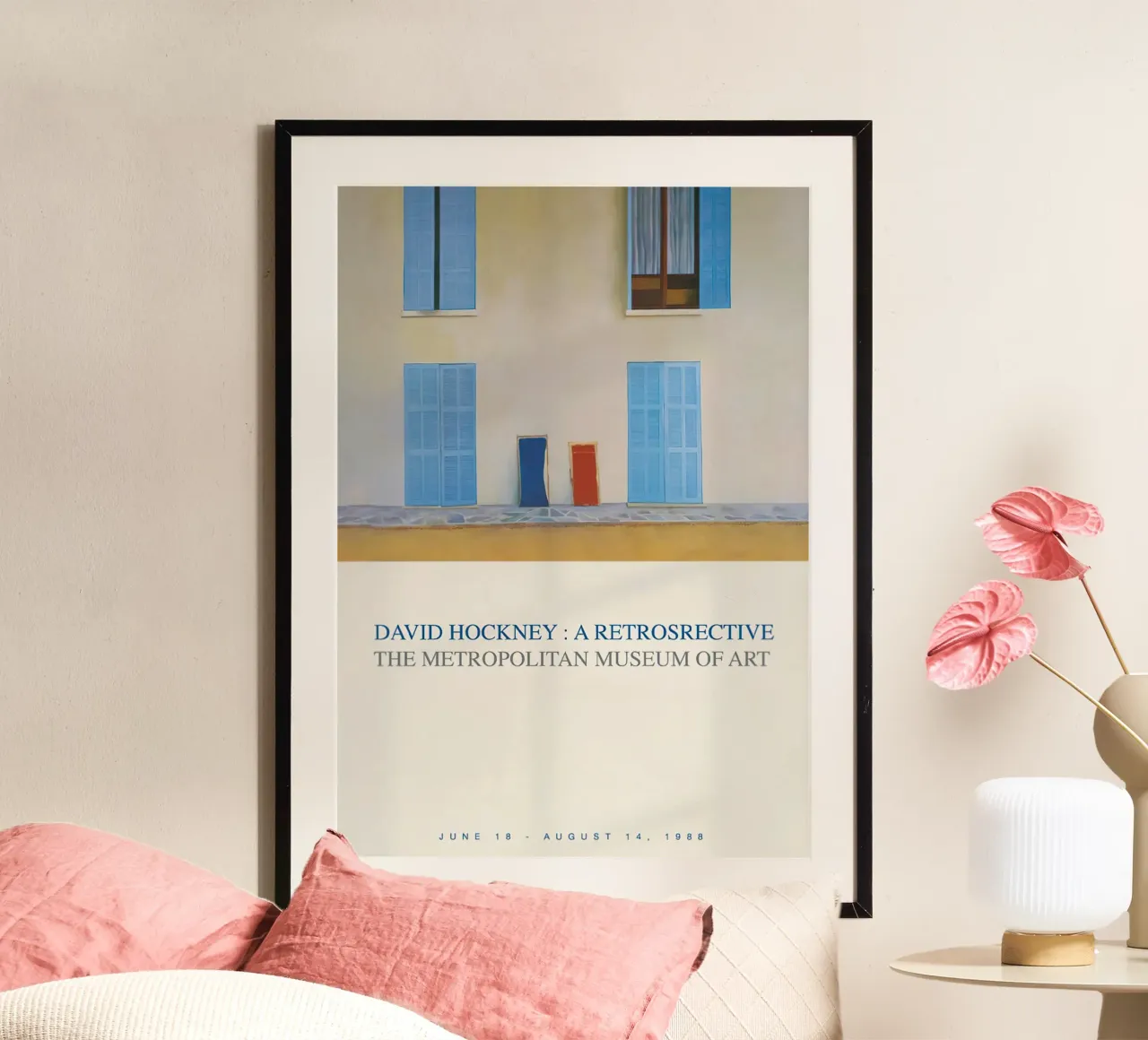 Il Metropolitan Museum of Art poster con telaio in legno da khanrosie