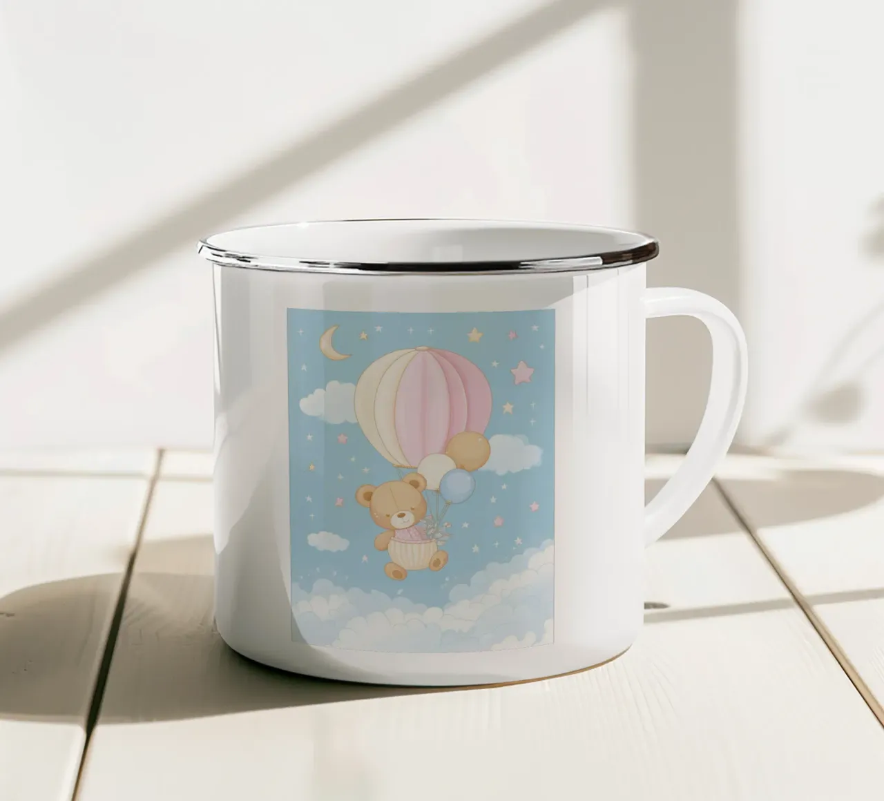 Vivaio di mongolfiere tazza in smalto da Imagine