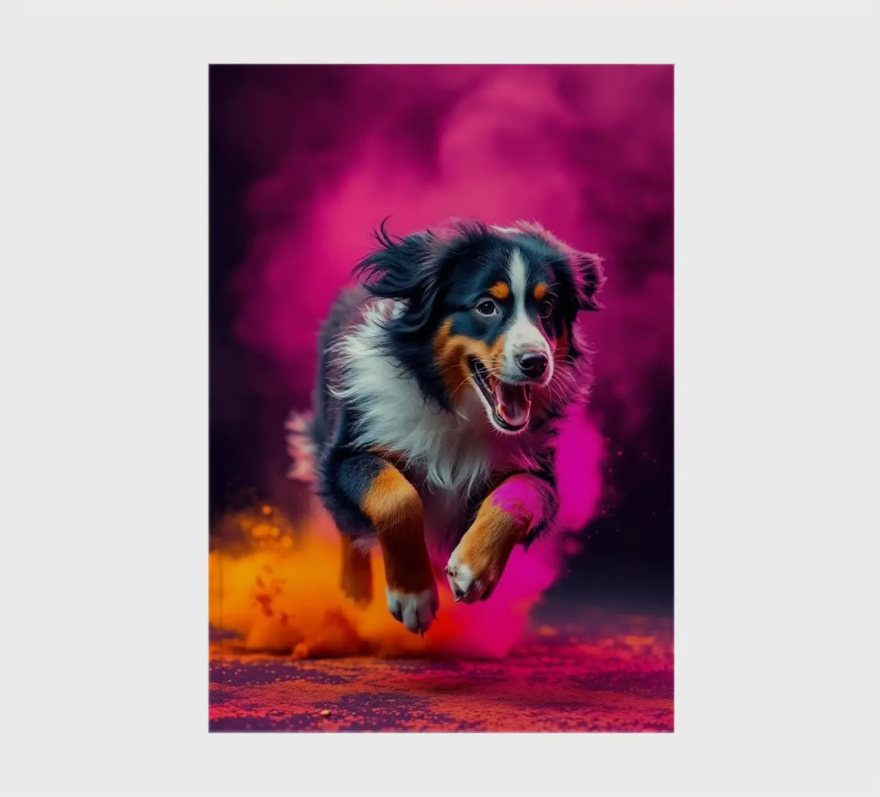The colorful Bernese Mountain Dog #81 notebook by Yumis.Beargang.and.Me