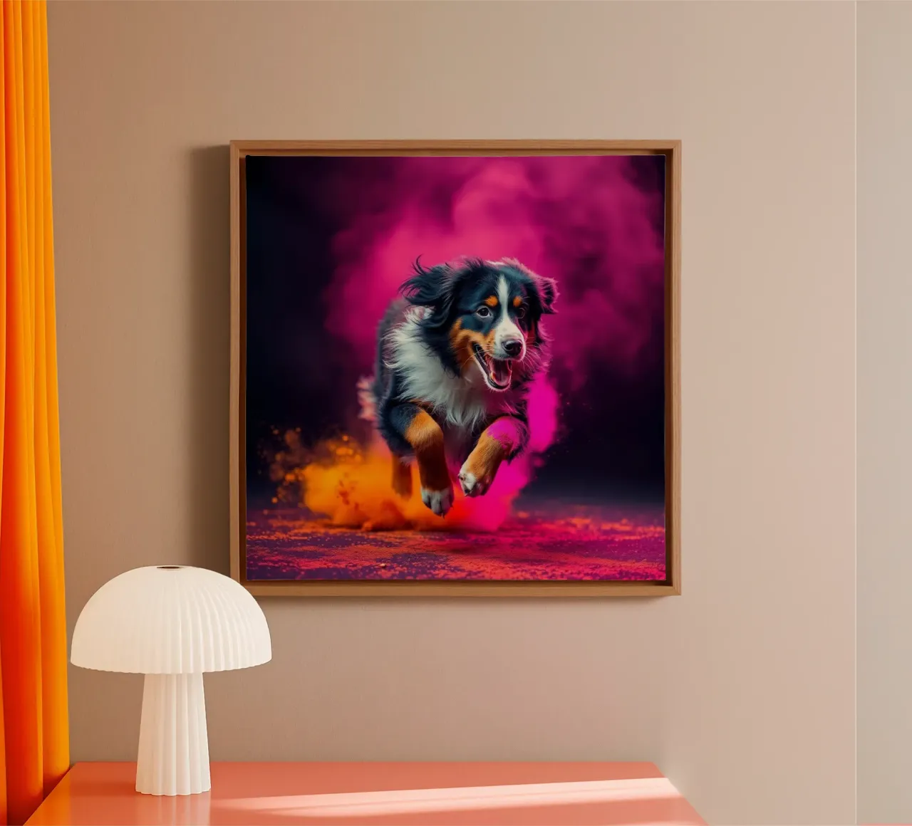 Le bouvier bernois coloré #81 toile de Yumis.Beargang.and.Me