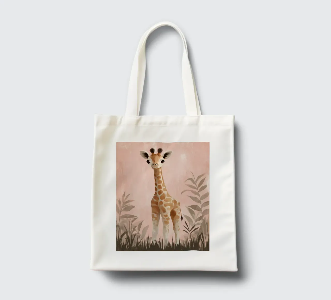 Asilo nido per giraffe borsa in juta da Imagine