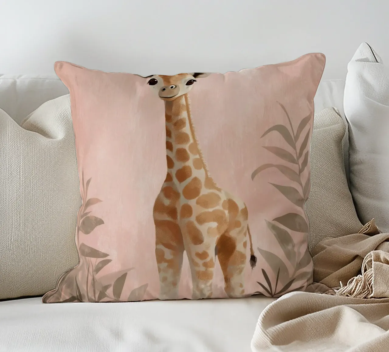 Asilo nido per giraffe cuscino da Imagine