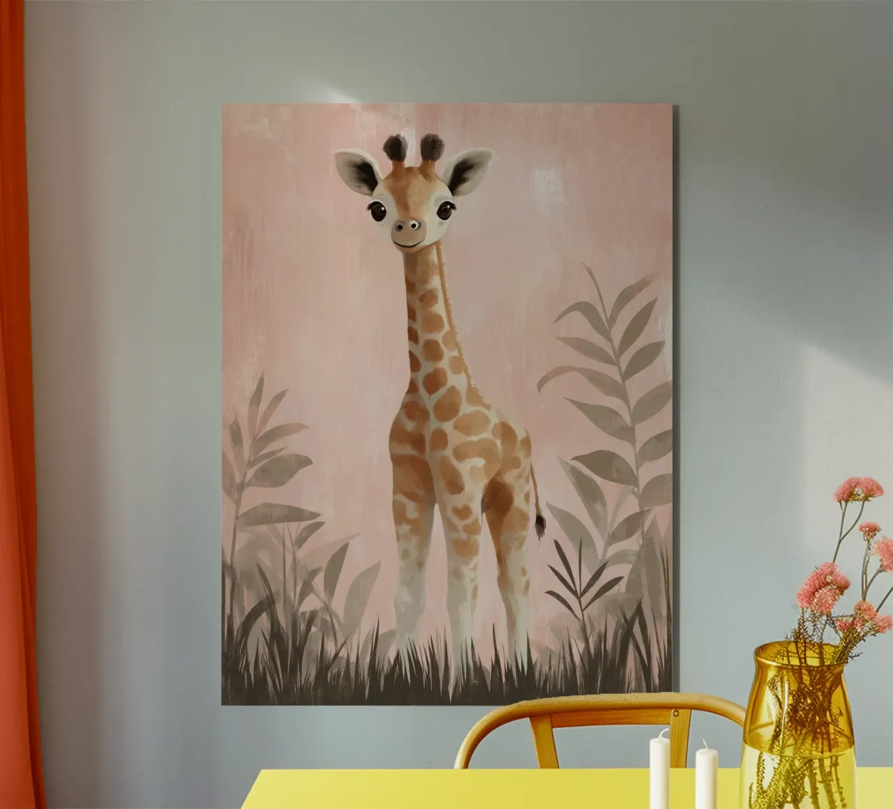Asilo nido per giraffe alluminio dibond da Imagine