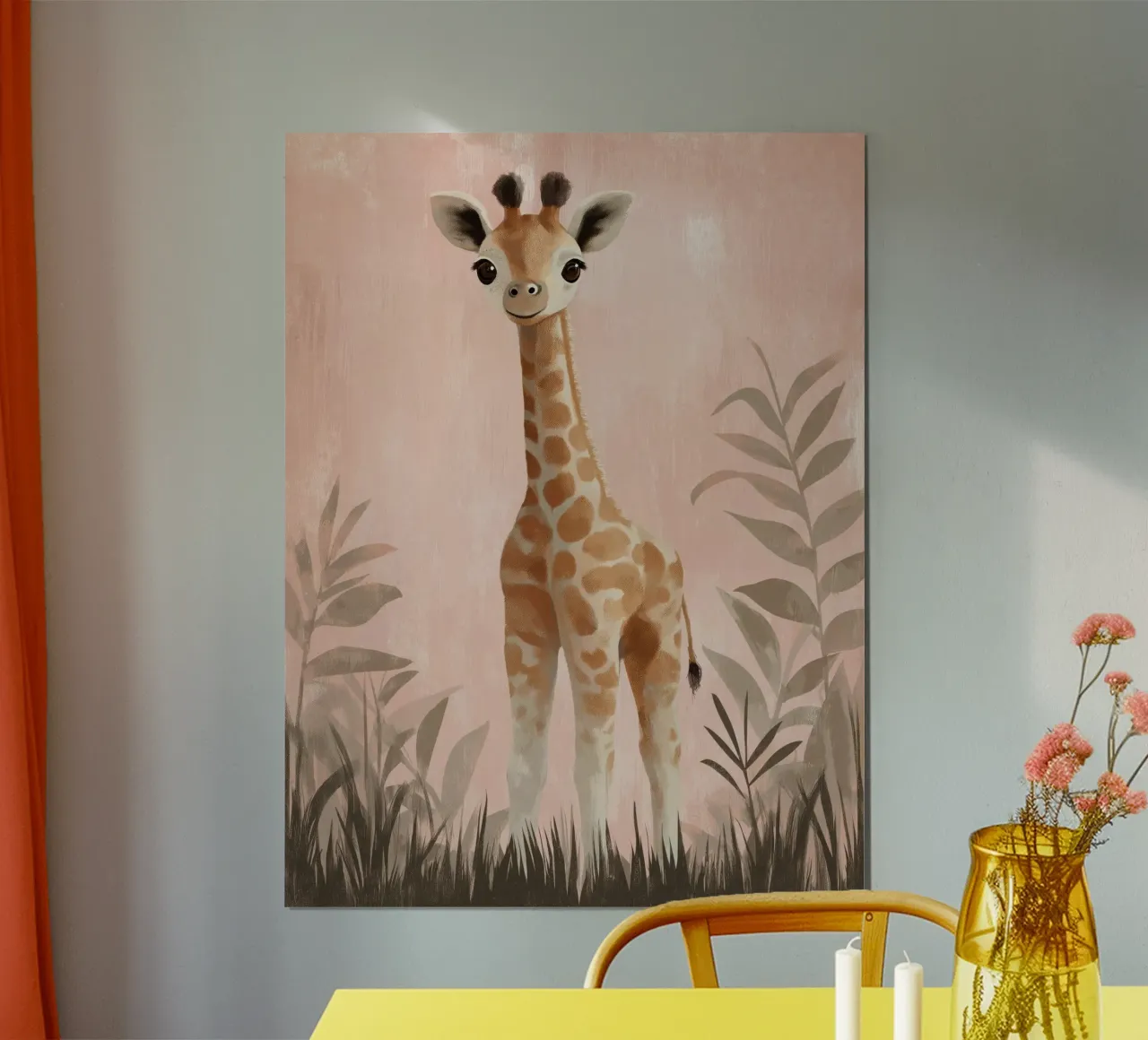 Asilo nido per giraffe carta hahnemühle da Imagine