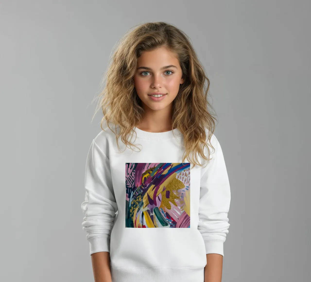 Fioritura del vortice d'oro felpa bambino da Sublime Layers