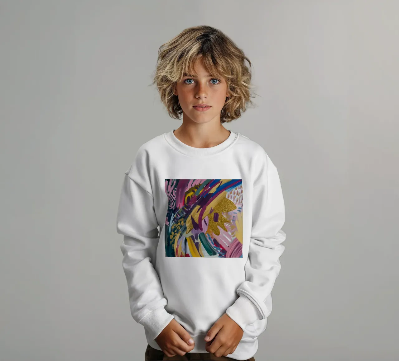 Fioritura del vortice d'oro felpa bambino da Sublime Layers