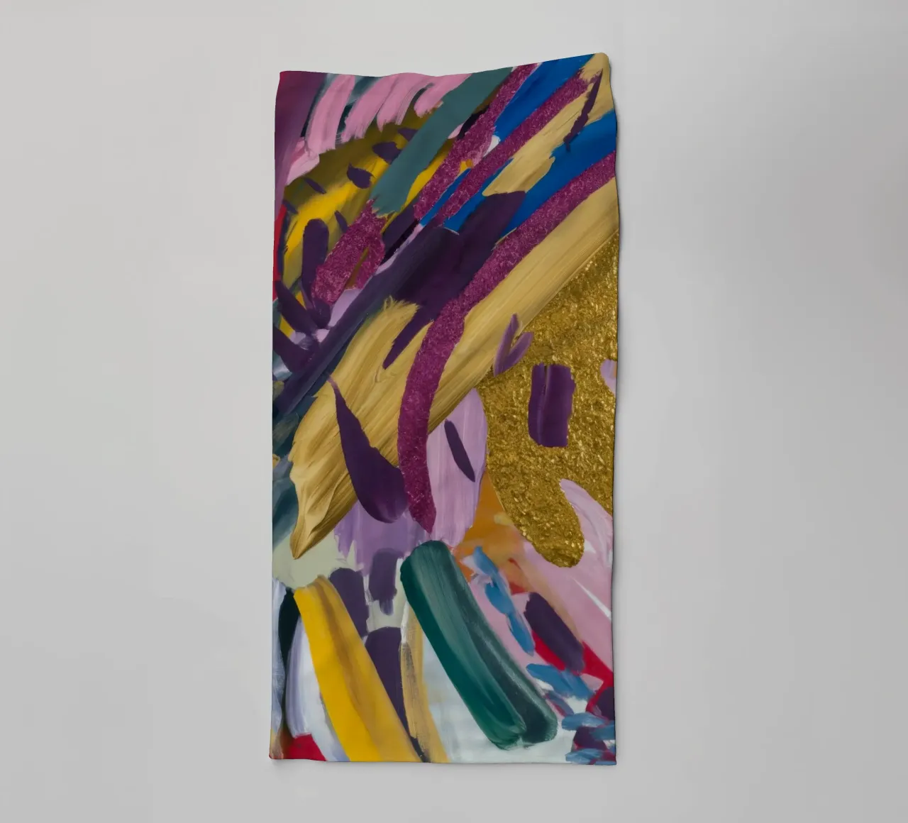 Golden Vortex Bloom towel by Sublime Layers