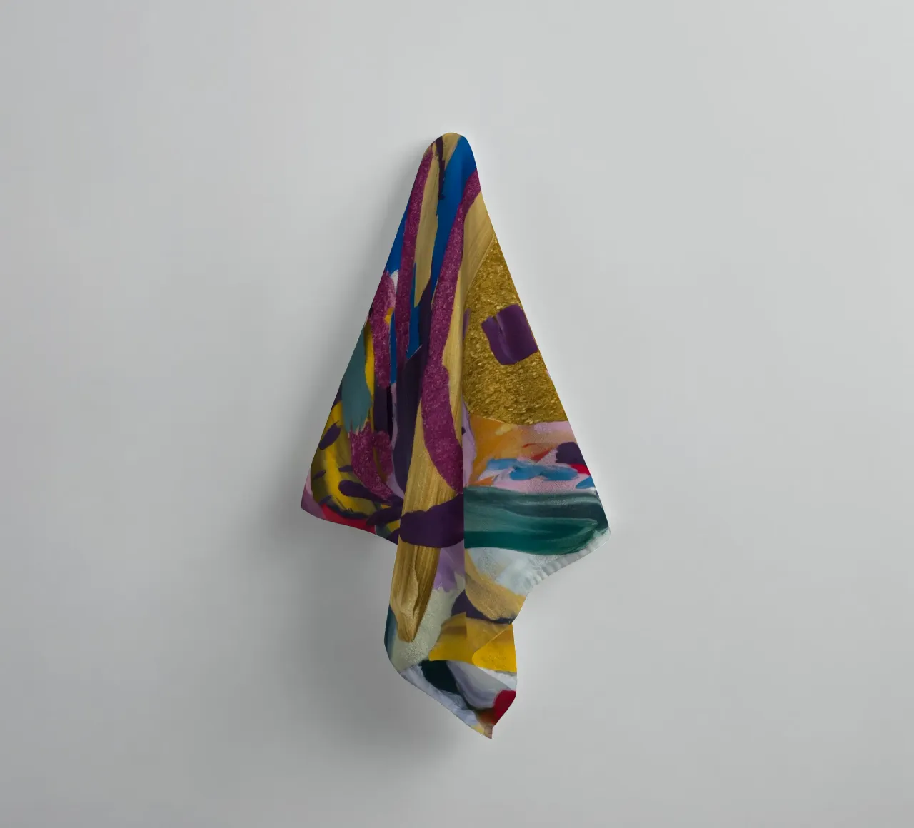 Golden Vortex Bloom towel by Sublime Layers