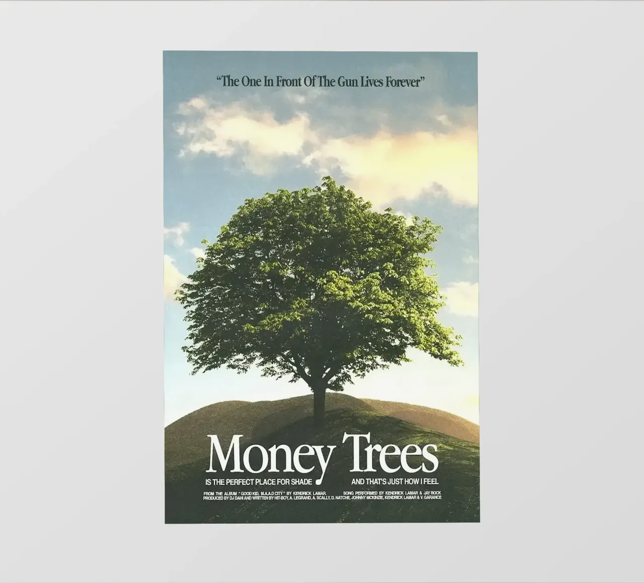 Money Trees — Kendrick Lamar pellicola backlit da Attaboy Dsgn