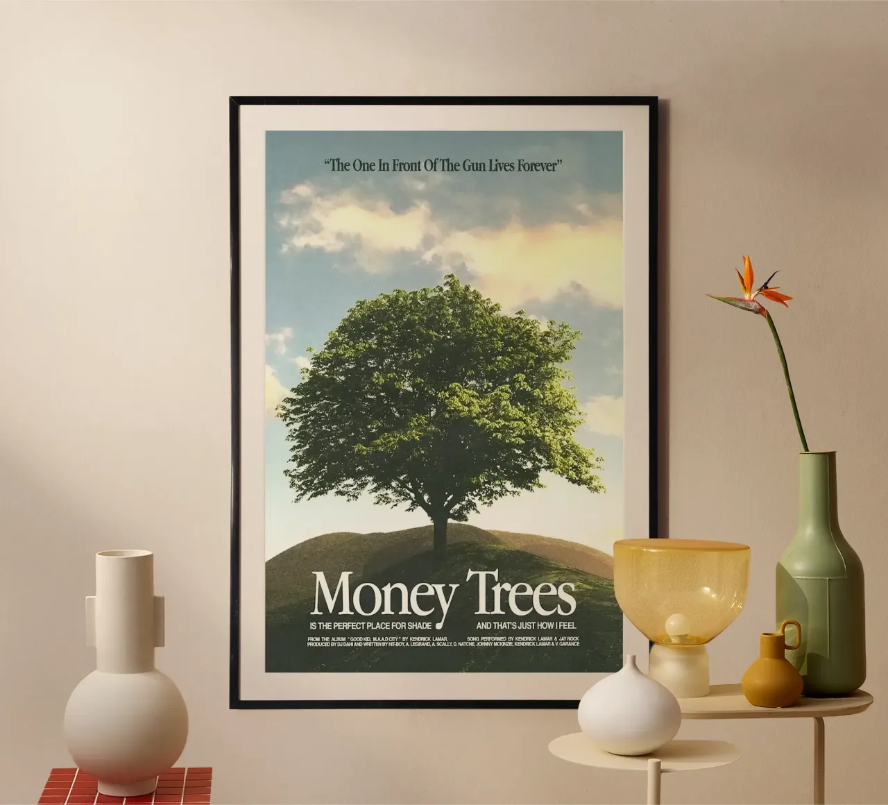 Money Trees — Kendrick Lamar carta hahnemühle da Attaboy Dsgn