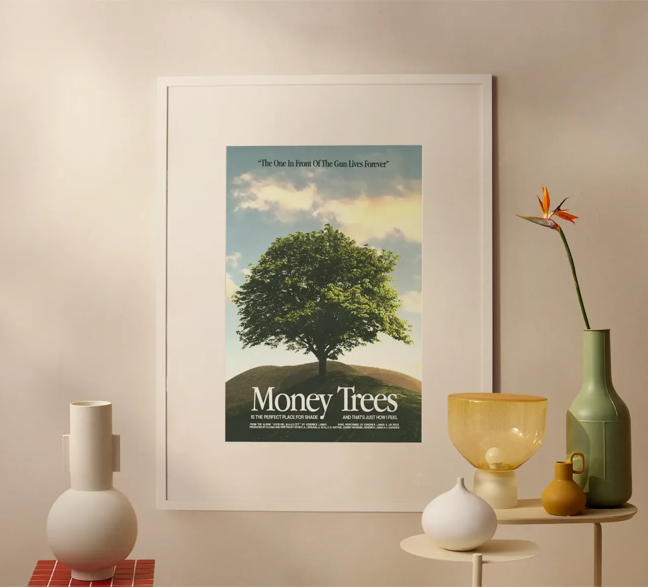 Money Trees — Kendrick Lamar carta hahnemühle da Attaboy Dsgn