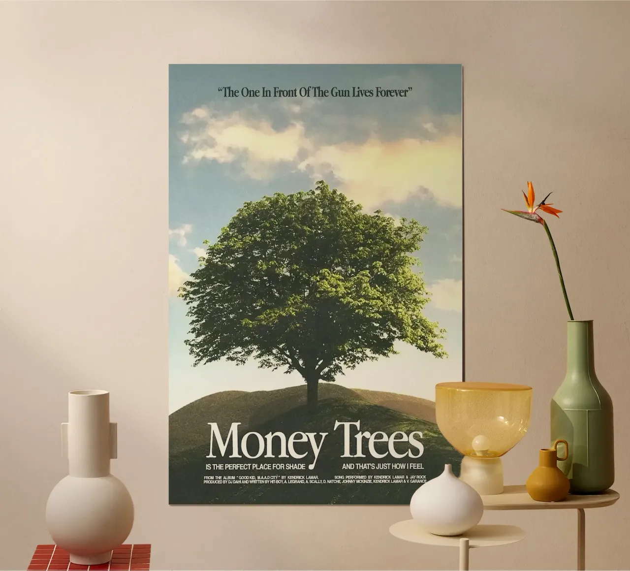 Money Trees — Kendrick Lamar carta hahnemühle da Attaboy Dsgn