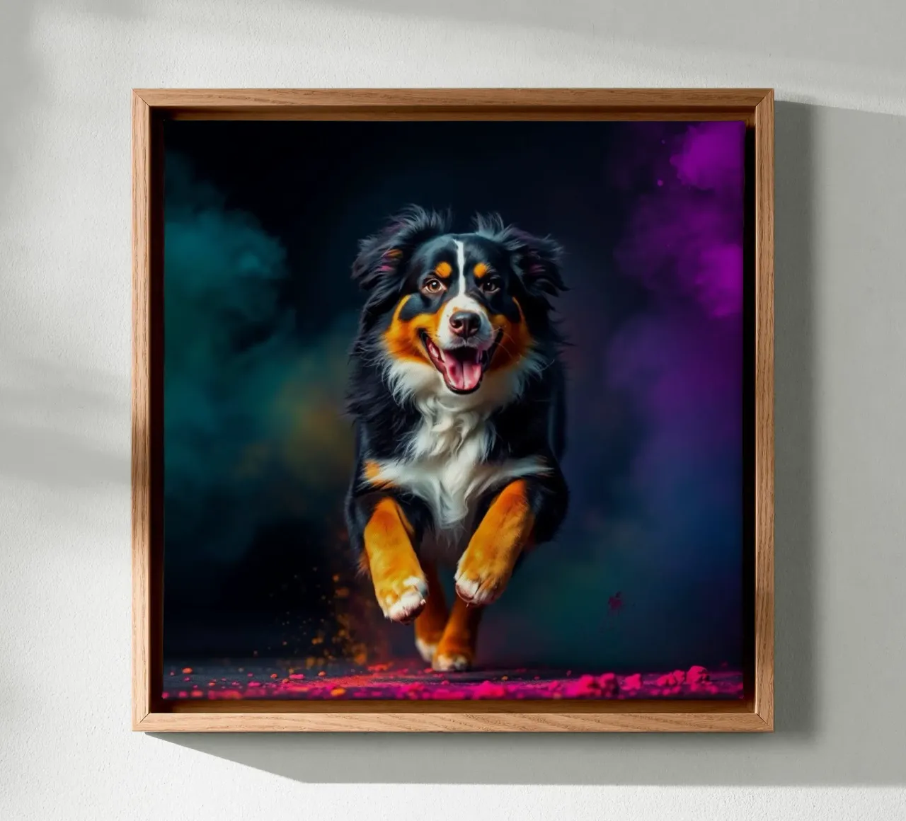 The colorful Bernese Mountain Dog #82 canvas by Yumis.Beargang.and.Me