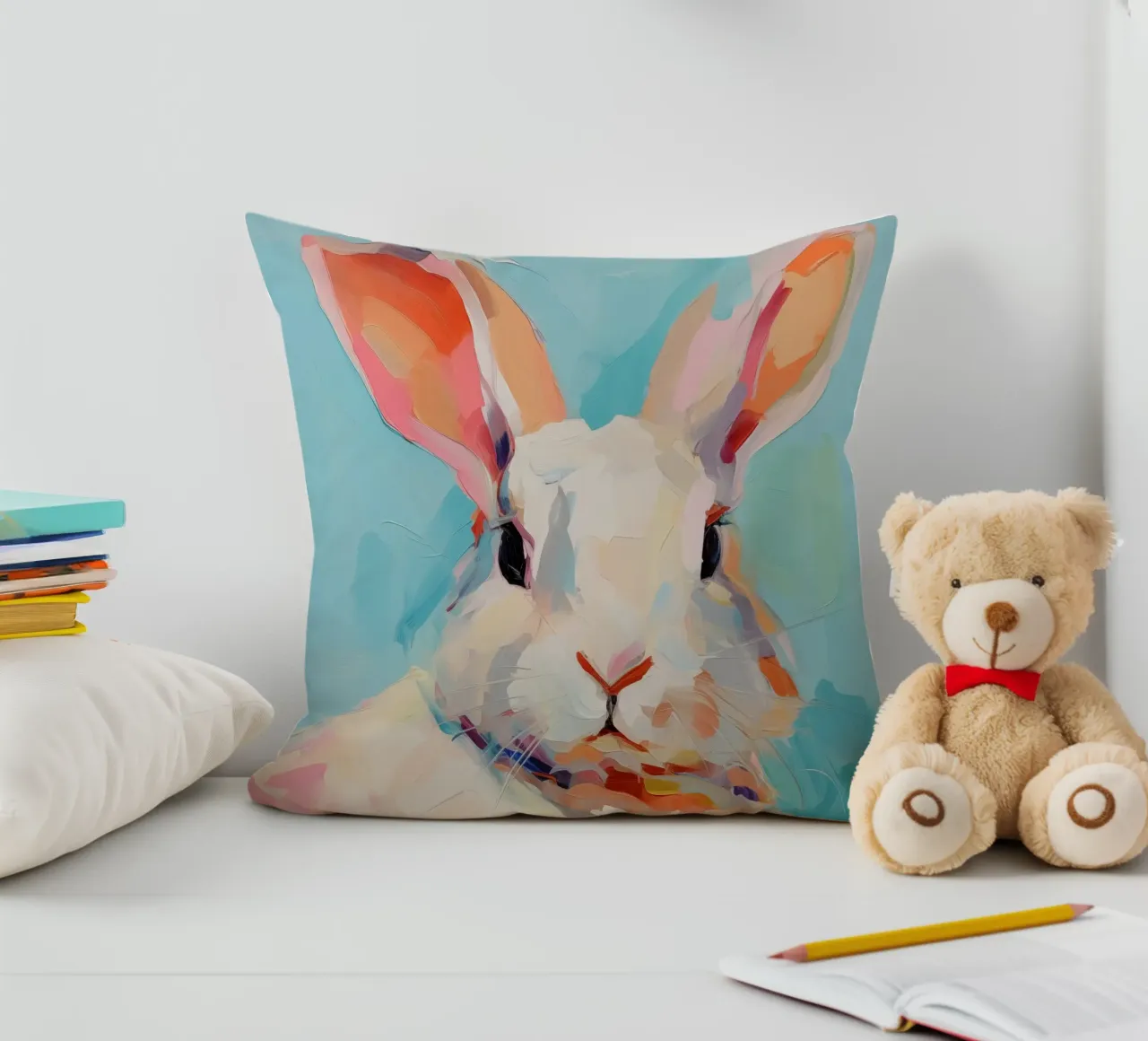 Vivaio di conigli cuscino da Imagine