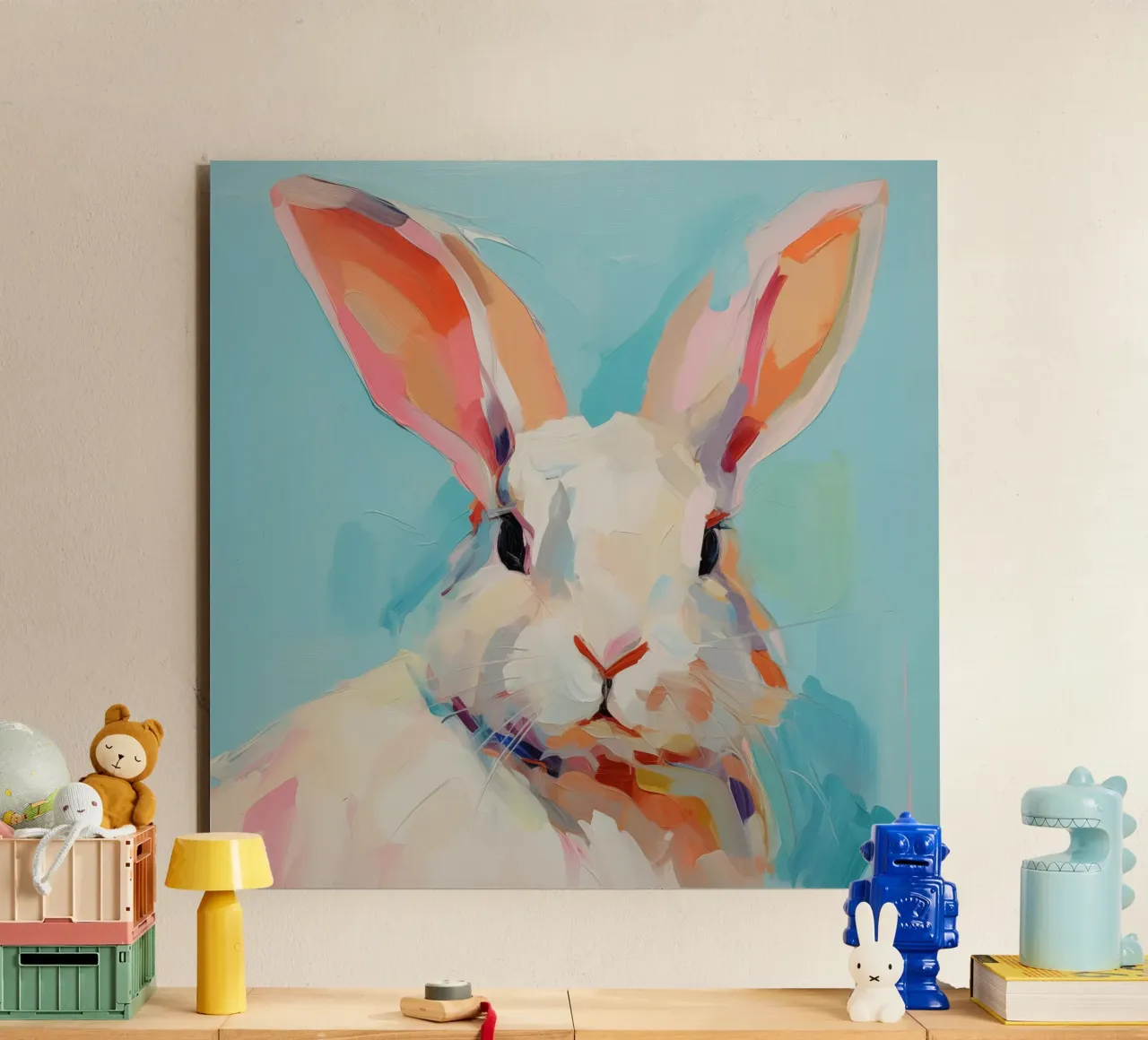 Vivaio di conigli alluminio dibond da Imagine