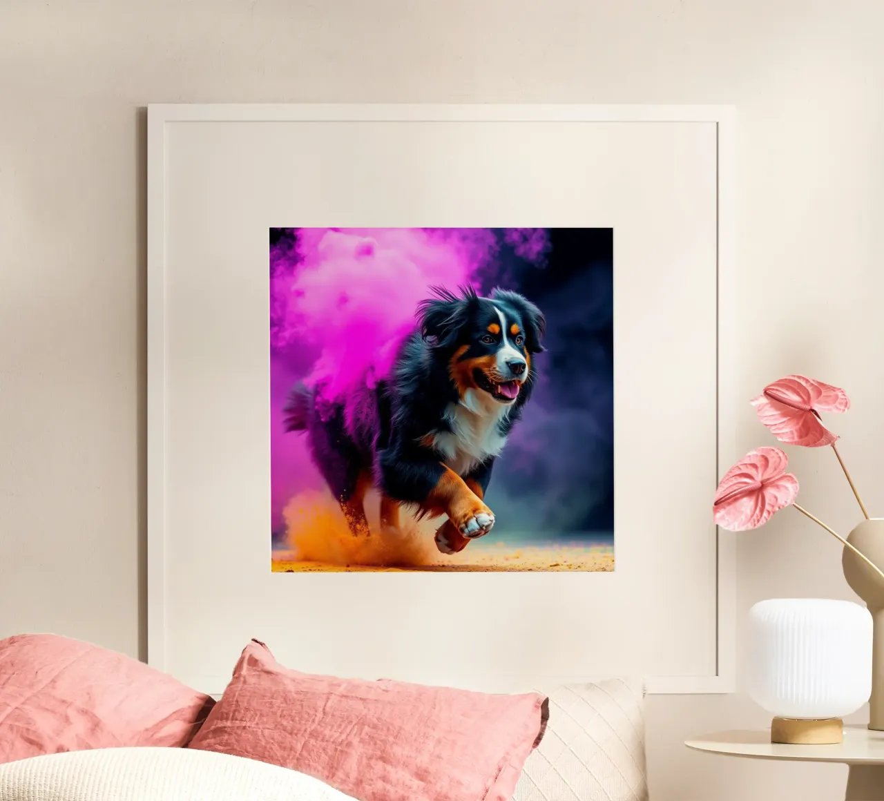 The colorful Bernese Mountain Dog #85 hahnemühle by Yumis.Beargang.and.Me