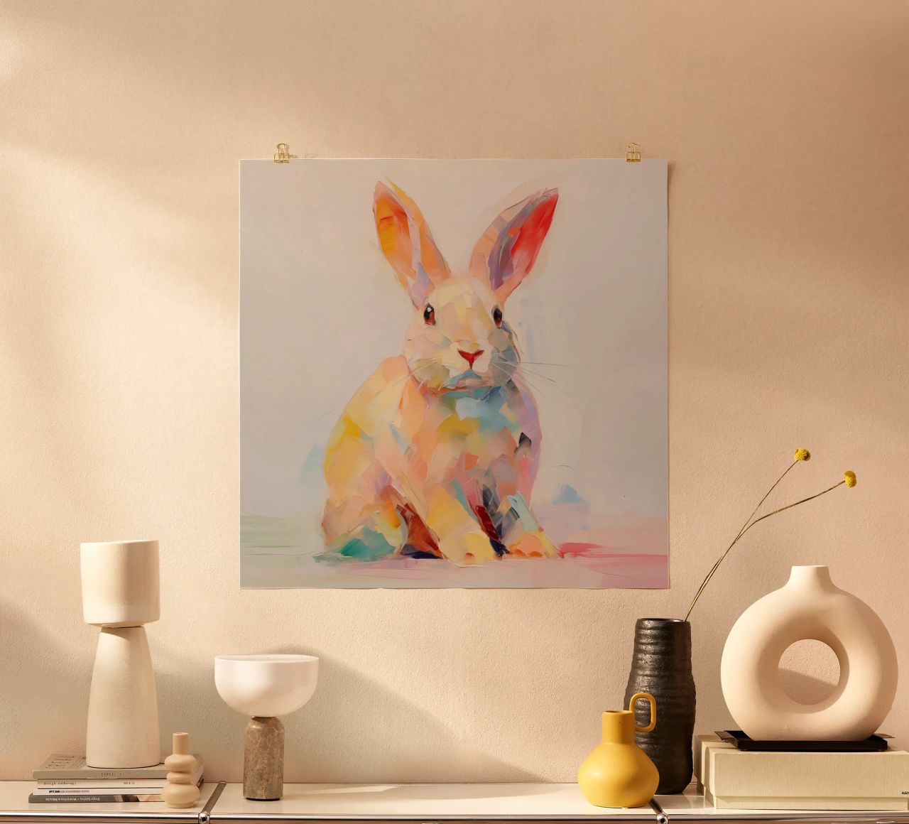 Kaninchen Kinderstube Poster von Imagine