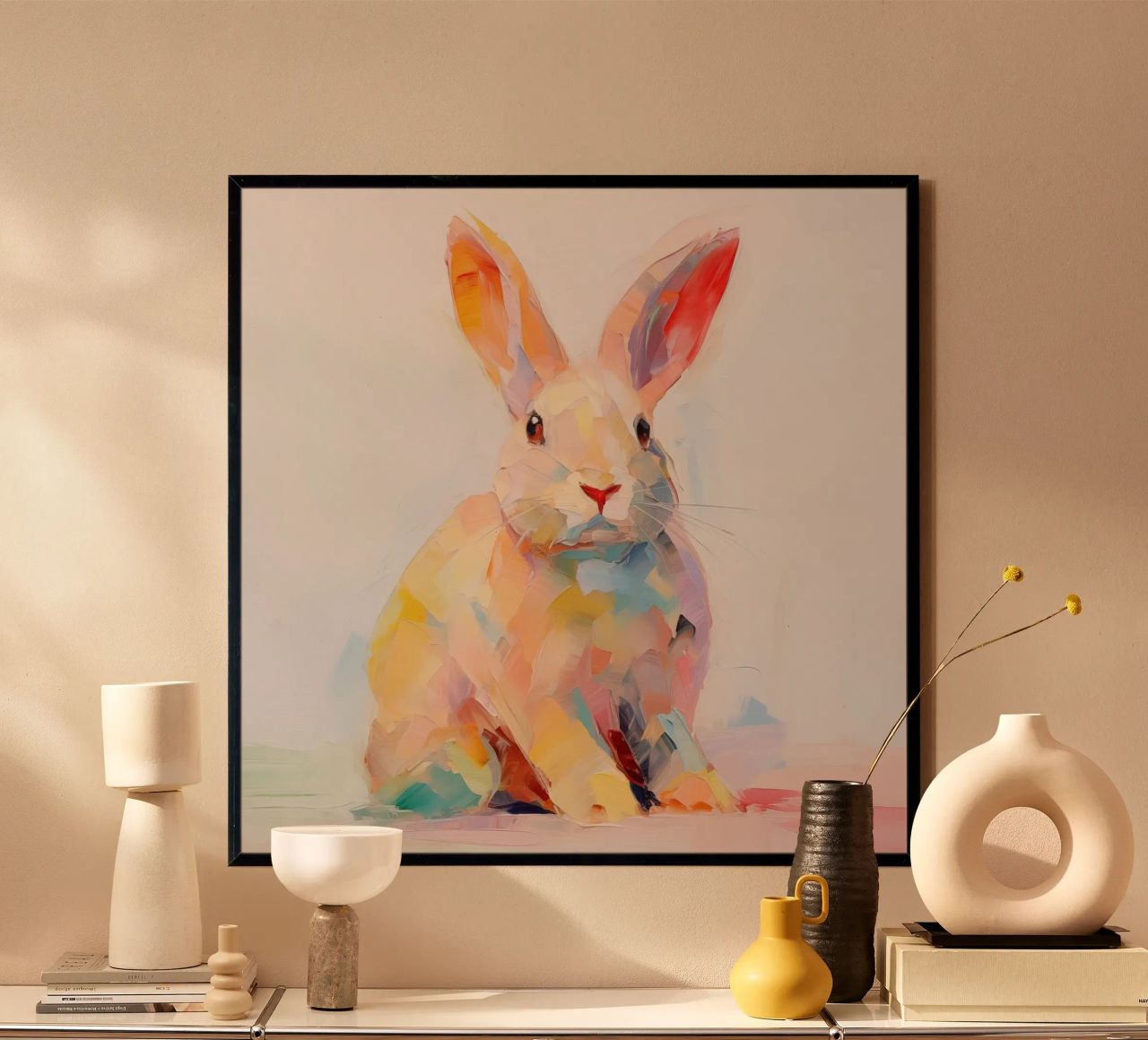 Kaninchen Kinderstube Poster von Imagine