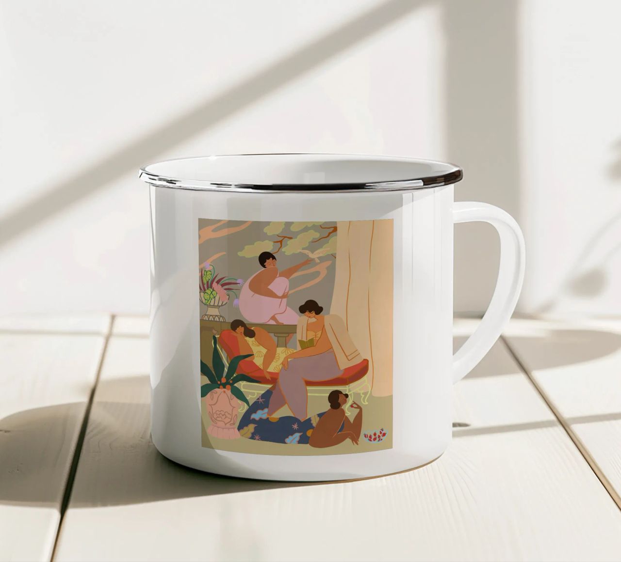 Ladies of Leisure tazza in smalto da Arty Guava