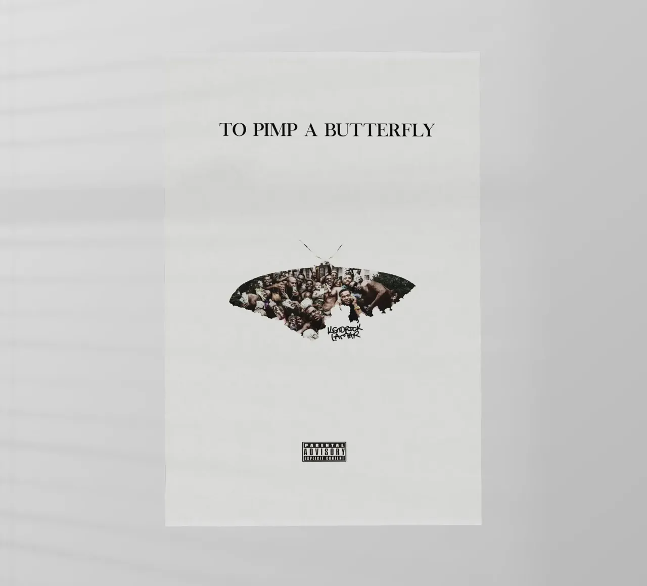 To Pimp a Butterfly pellicola backlit da Attaboy Dsgn