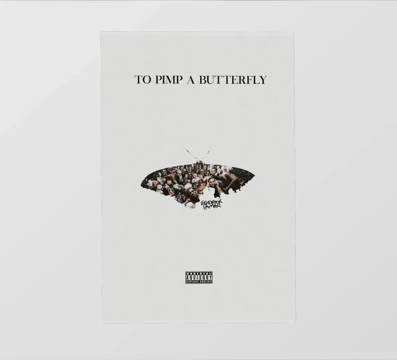 To Pimp a Butterfly pellicola backlit da Attaboy Dsgn