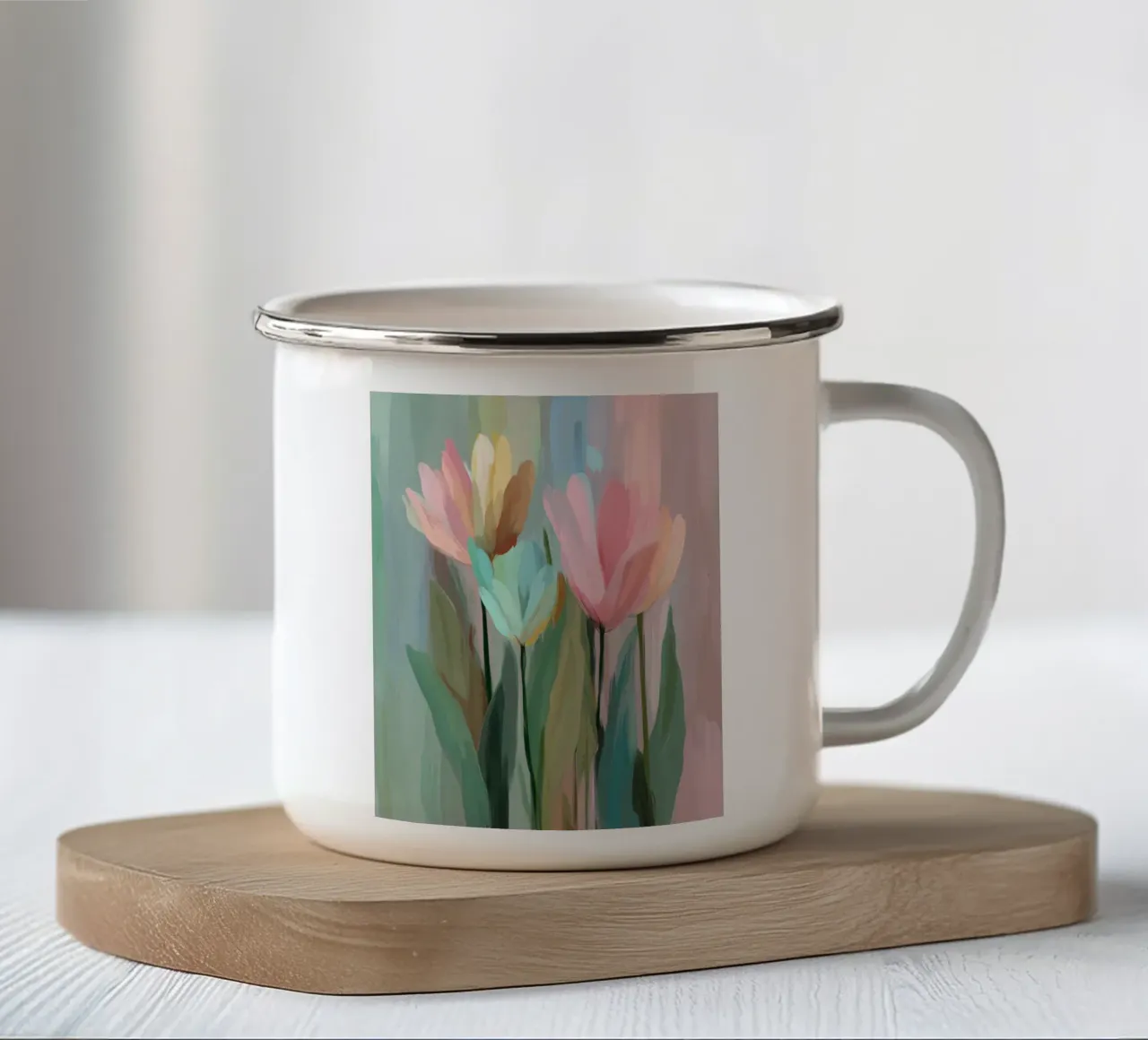 Topen abstract tazza in smalto da Imagine