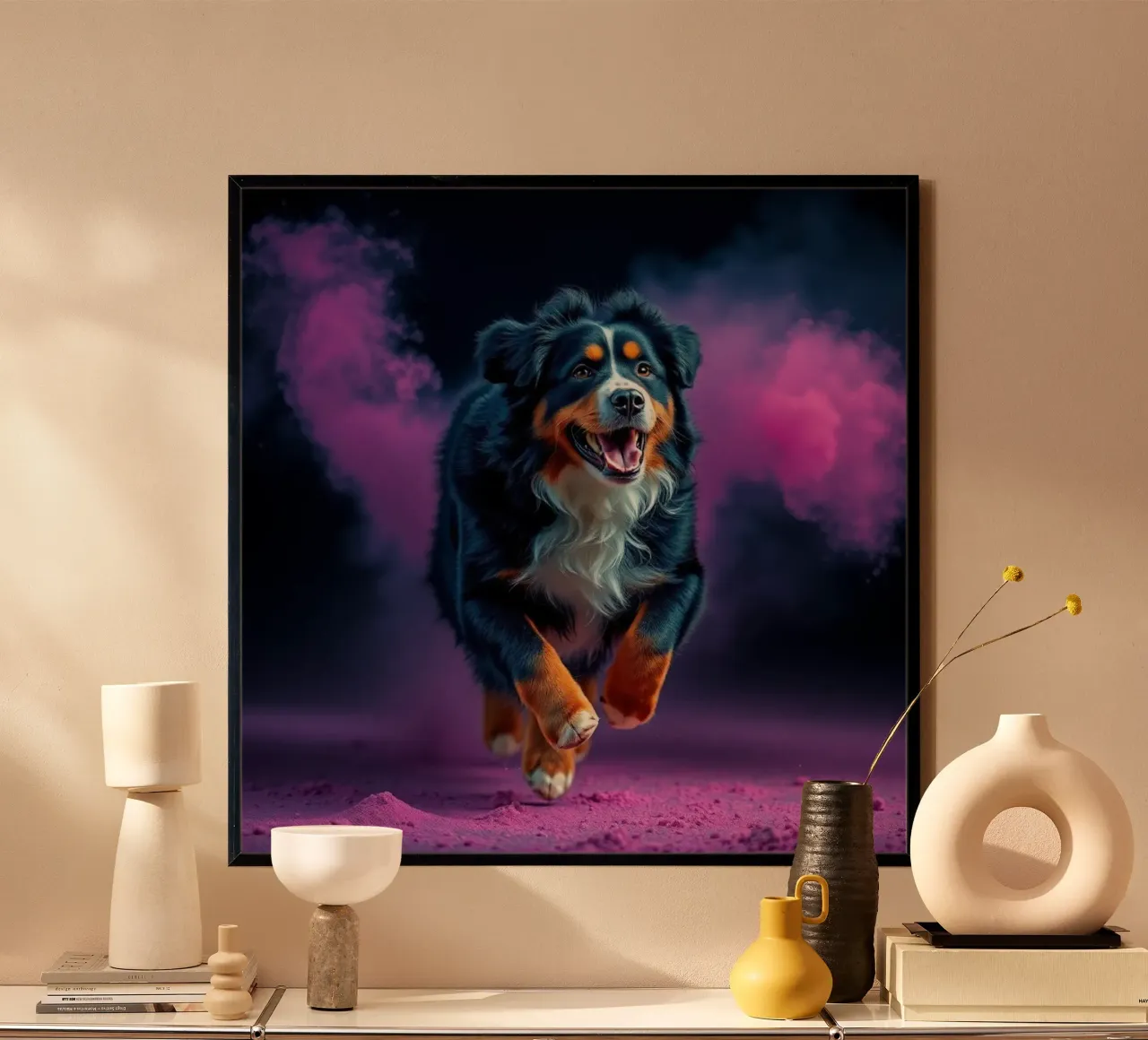 The colorful Bernese Mountain Dog #87 hahnemühle by Yumis.Beargang.and.Me